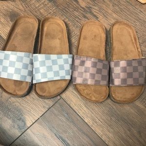 Womens Checkered sandals